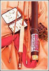 Finished rods and custom case, by Jim L. Reams