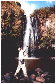 Brian Wiprud fly fishing in Kenya