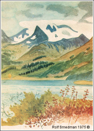 Vy från Alaska vid Bench lake