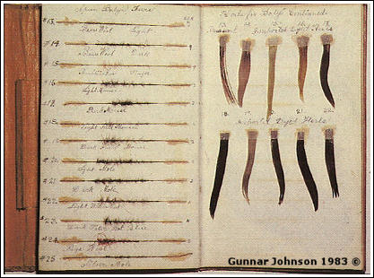 Några sidor ur Jim Leisenrings Color & Material Book