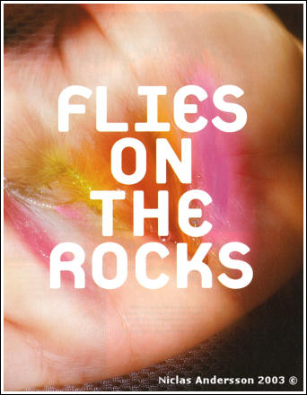 Bild på vinterflugor. On the rocks flugor av Niclas Andersson © 2003