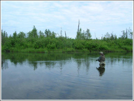 Photo of Dan fishing
