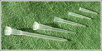 Short tippet and tubes prepared