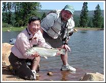 Fishing at Digger Creek Ranch