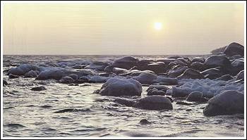 Kustlandskap på vintern, foto av Pelle Klippinge ©